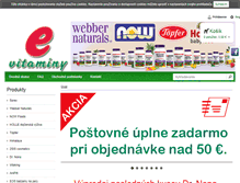 Tablet Screenshot of evitaminy.sk